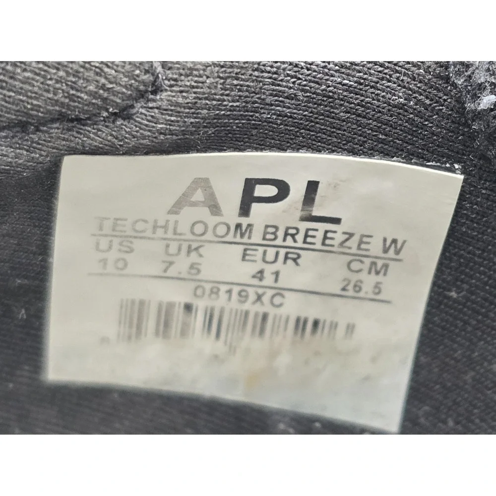 APL TechLoom Breeze Women's Black Sneakers Size 10 Missing Insole